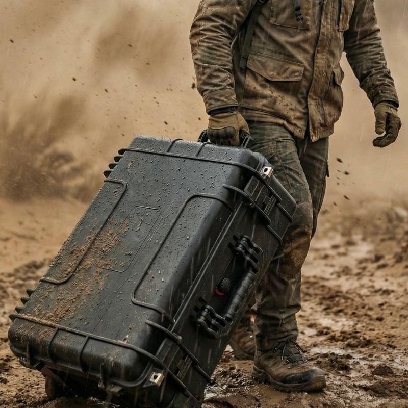 Boîte rigide extérieure résistante au vent et à la poussière